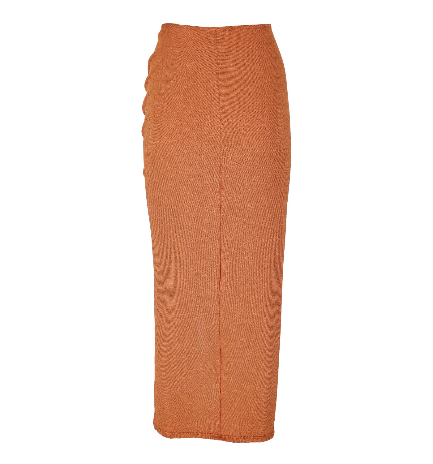 Gonna lunga copricostume con drappeggio lurex