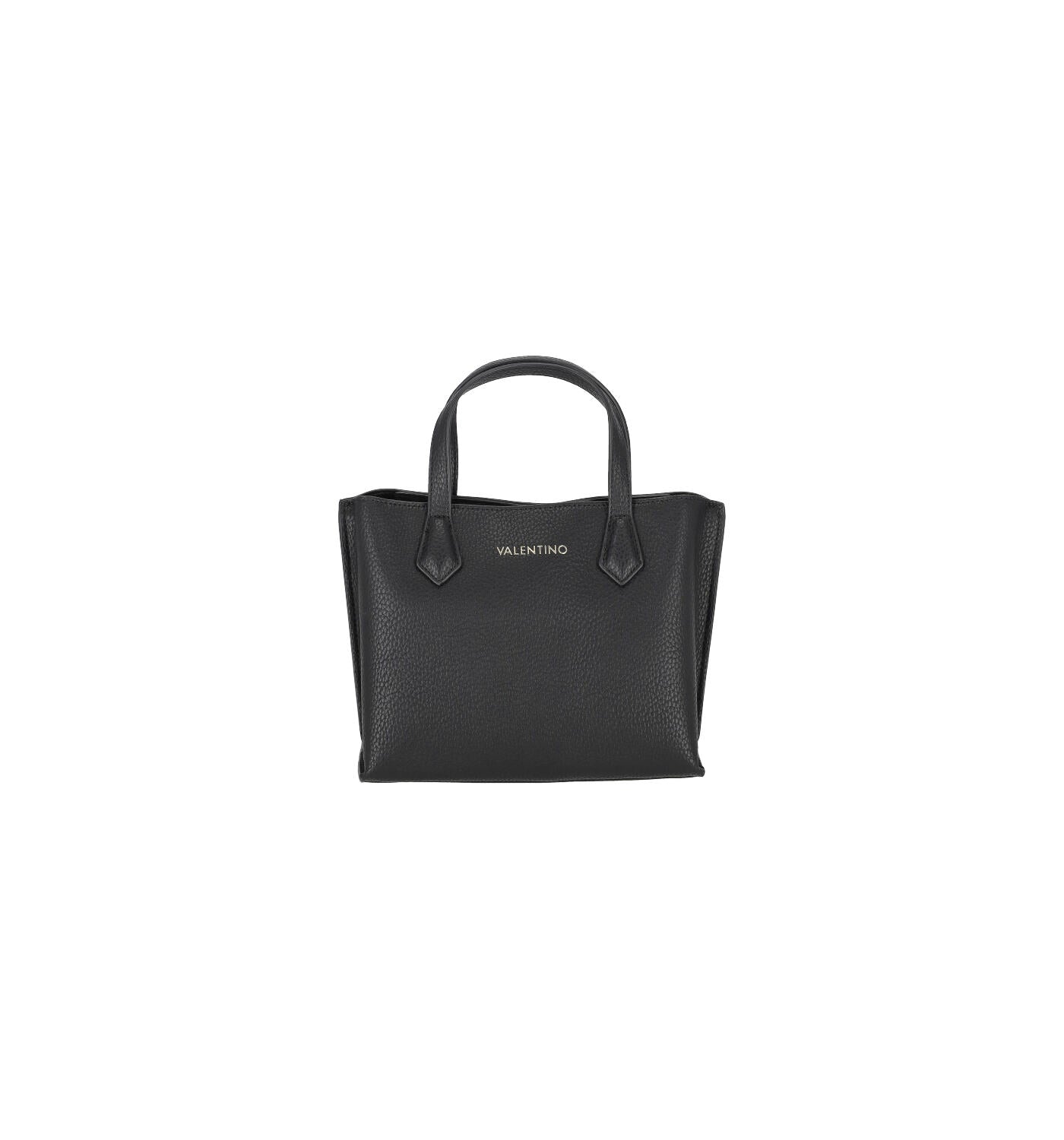 Borsa shopping piccola in pelle martellata con tracolla regolabile