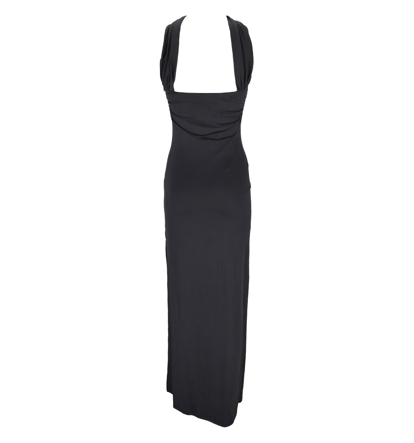 Abito lungo in tessuto stretch .