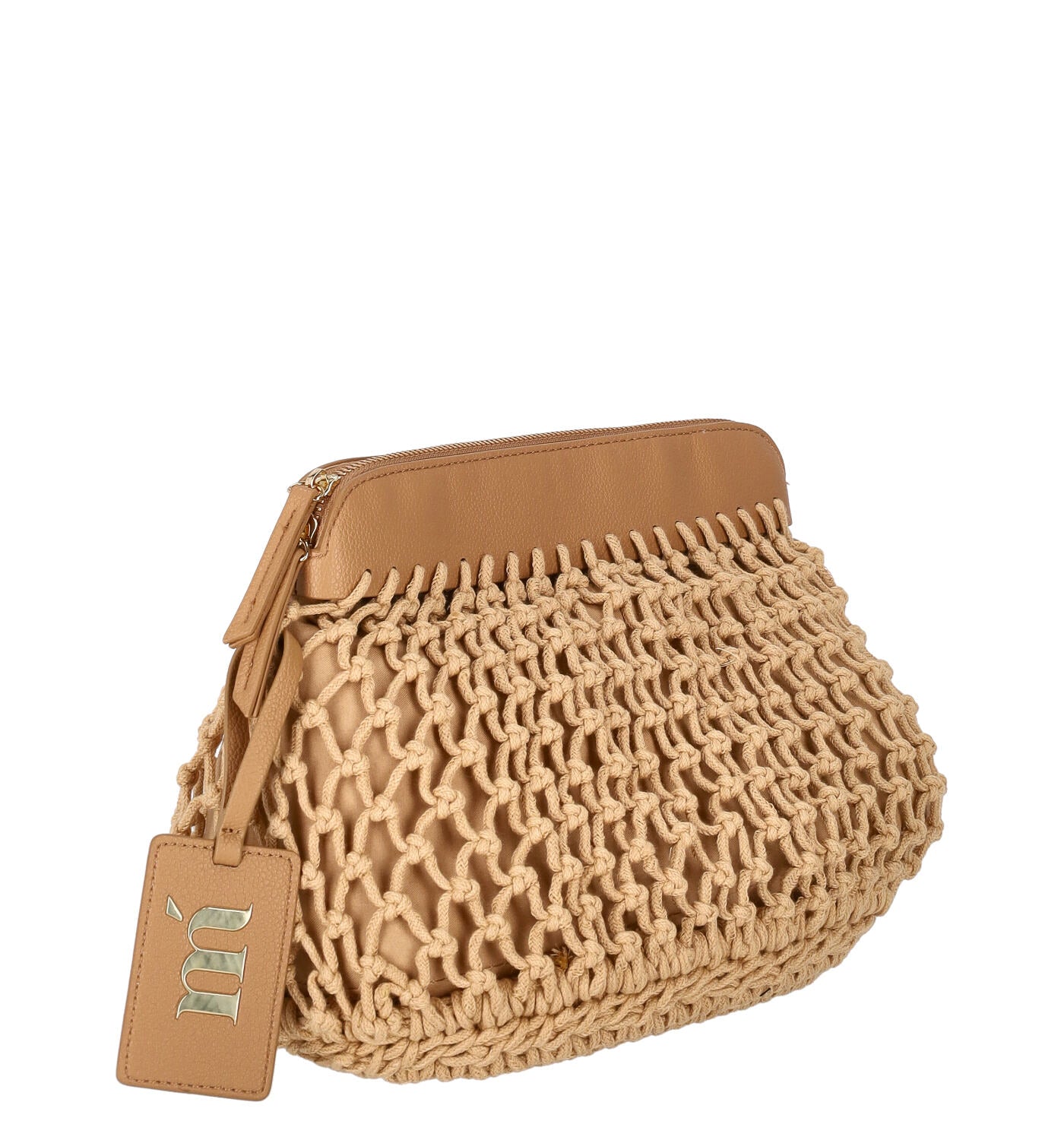 Pochette in rete con zip