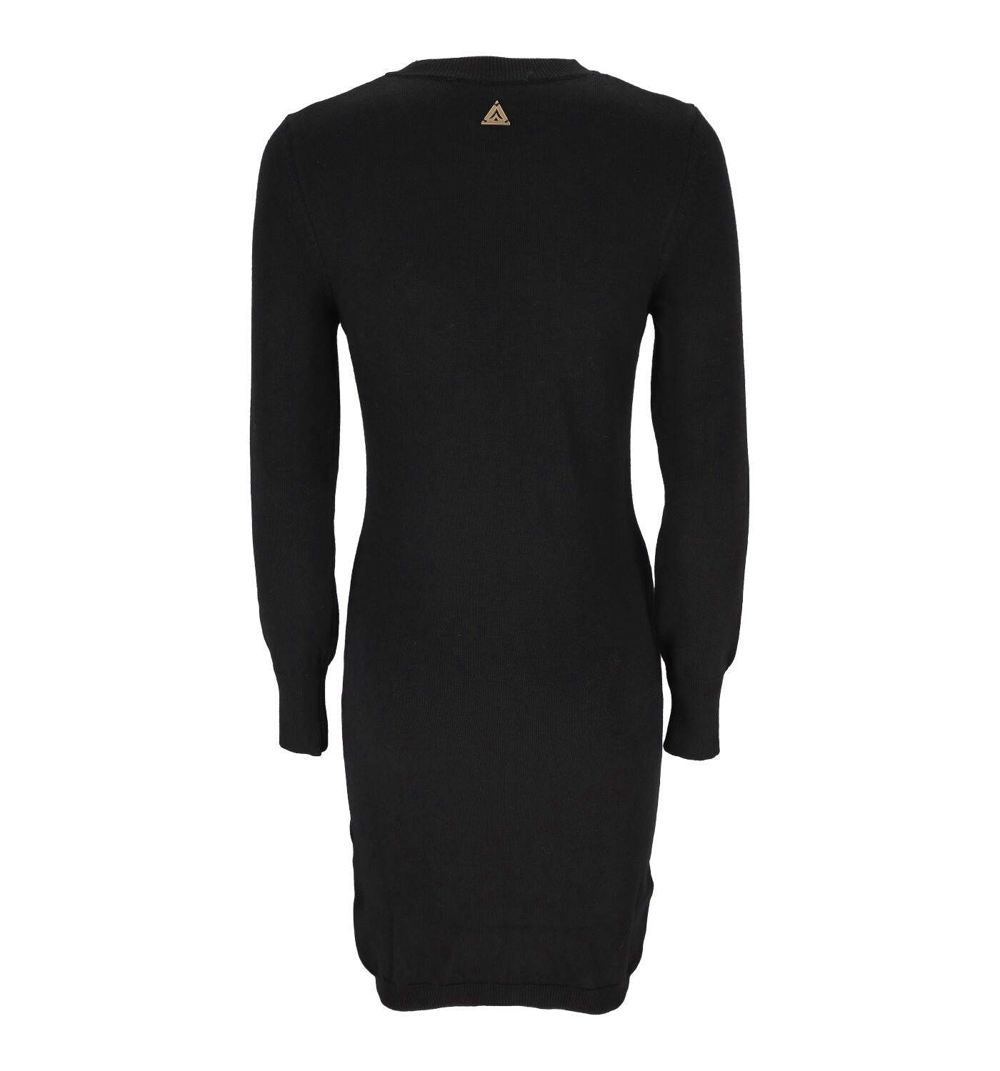 Abito in lana con coulisse e scollo tondo