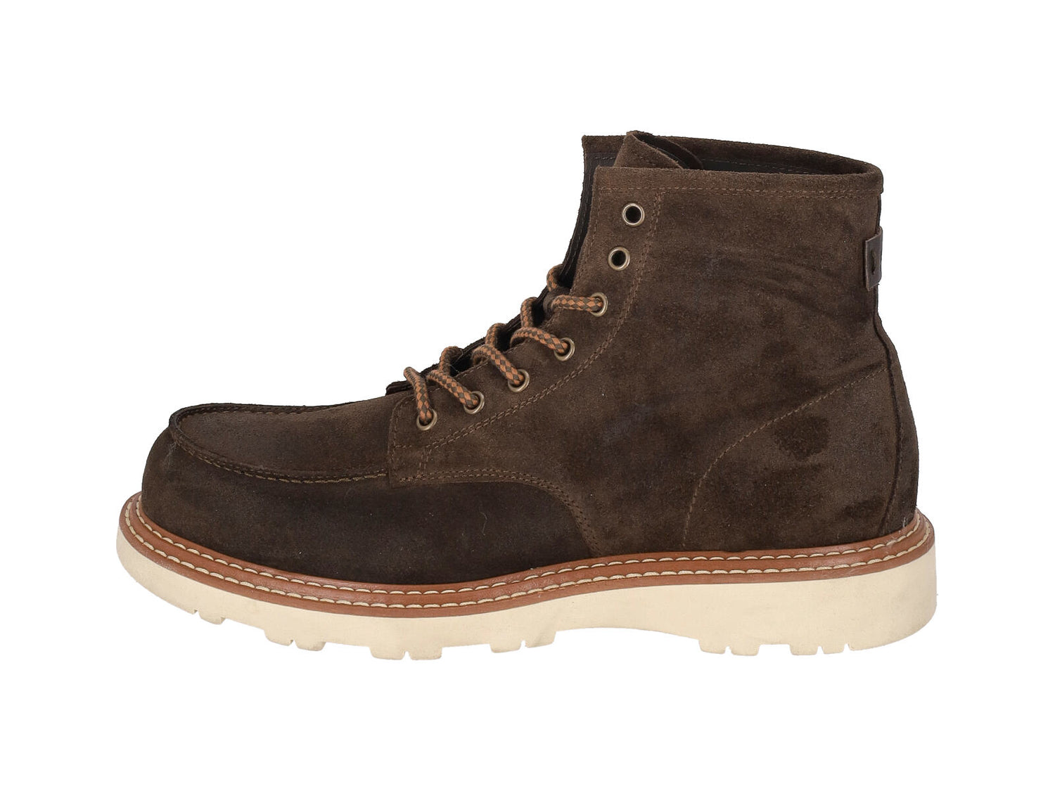 Polacchino in camoscio, suola in gomma