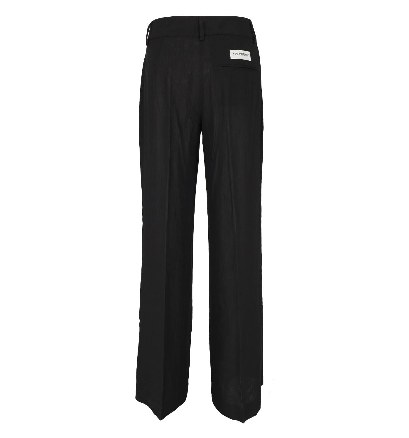 Pantalone a palazzo in lino con pences