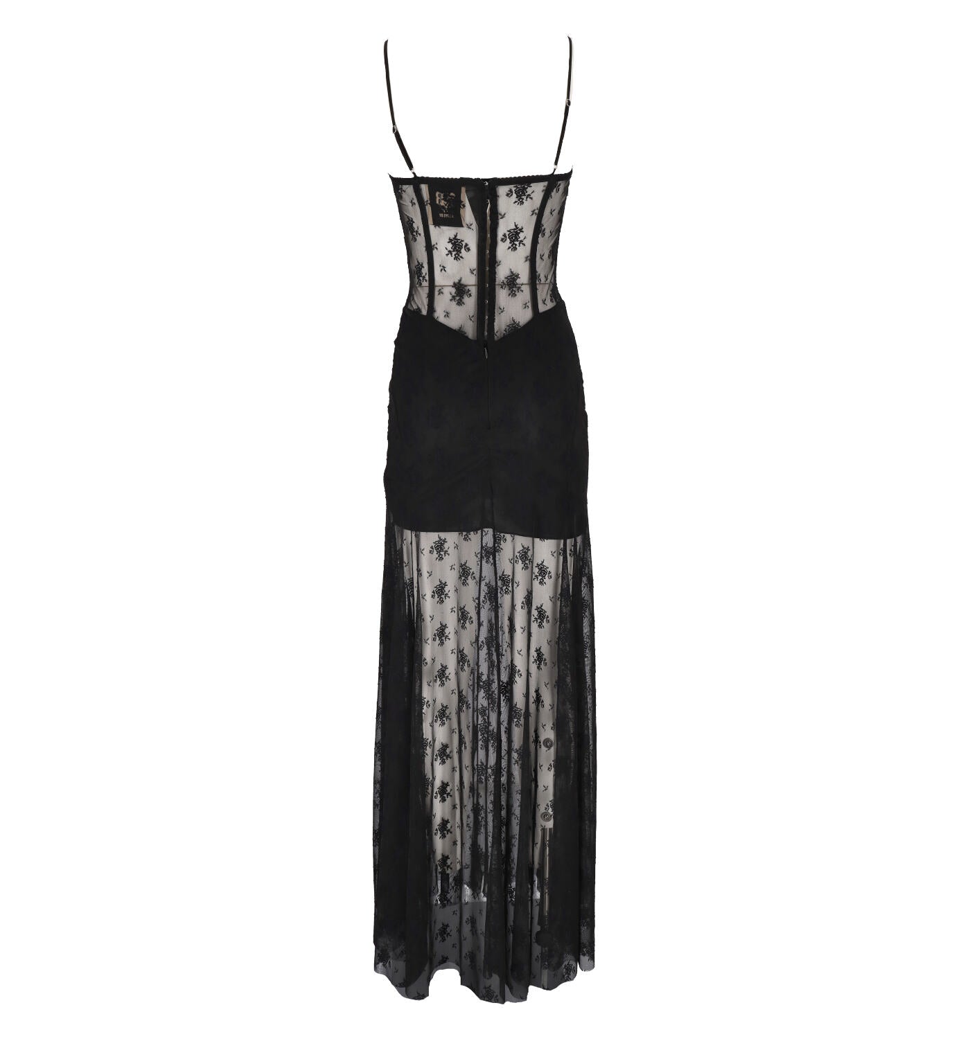 Abito con pizzo e bustier