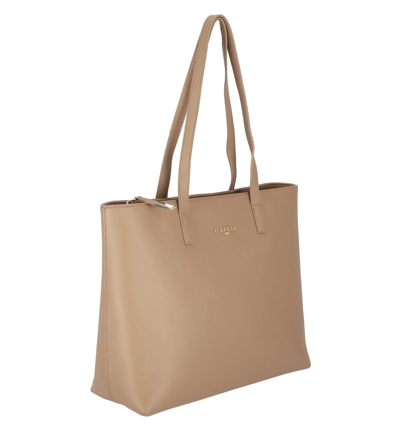 Borsa Shopping media con manici lunghi e chiusura zip