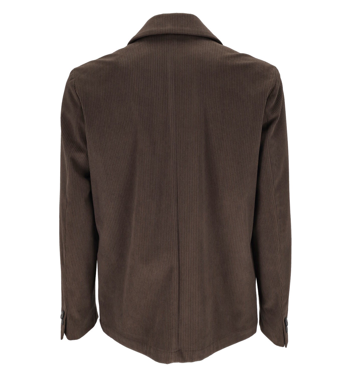Giacca overshirt con bottoni in velluto a costine