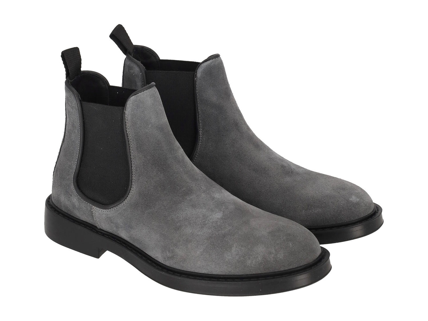 Beatles in camoscio con elastici e suola in gomma