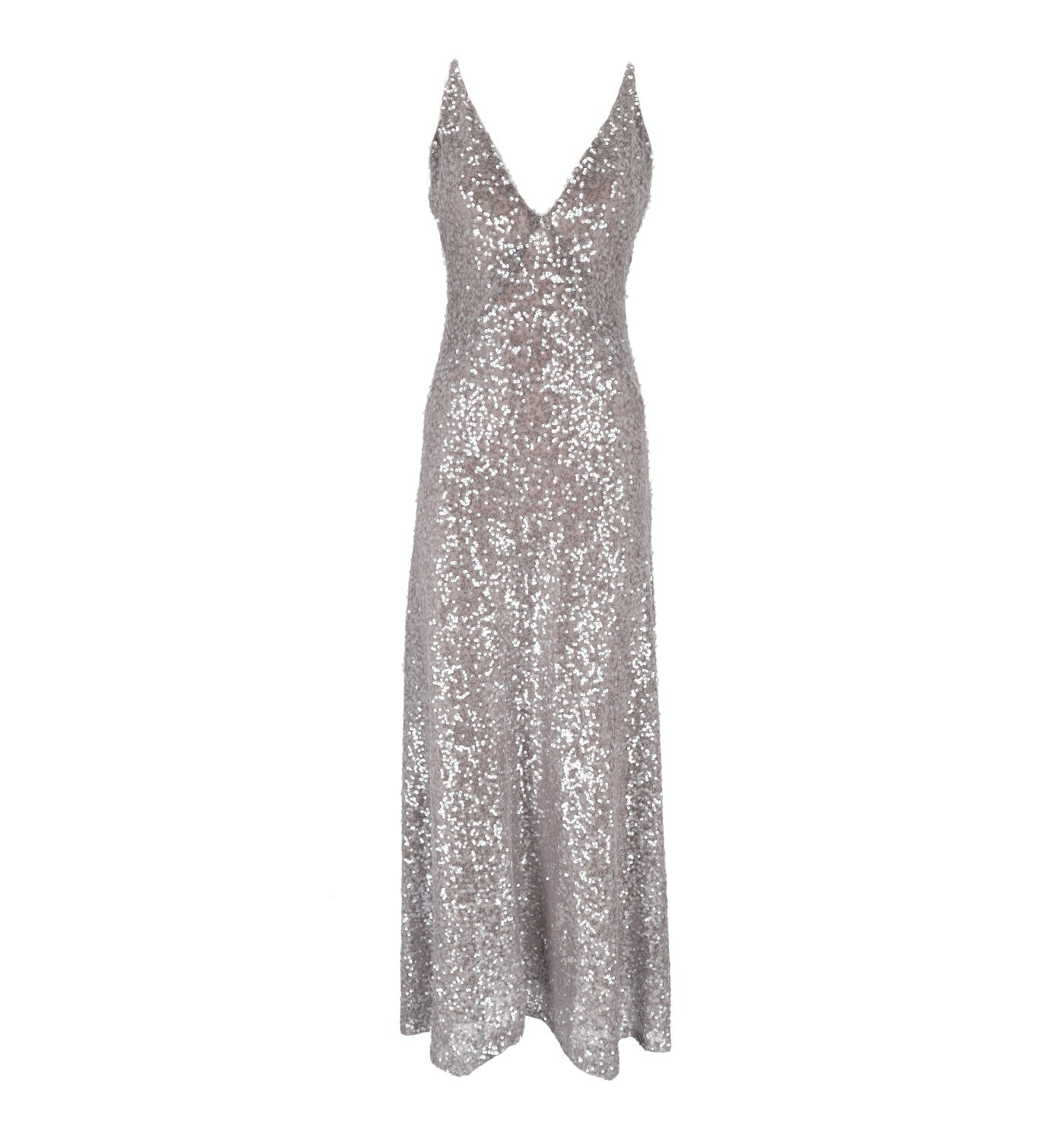 Abito lungo con paillettes