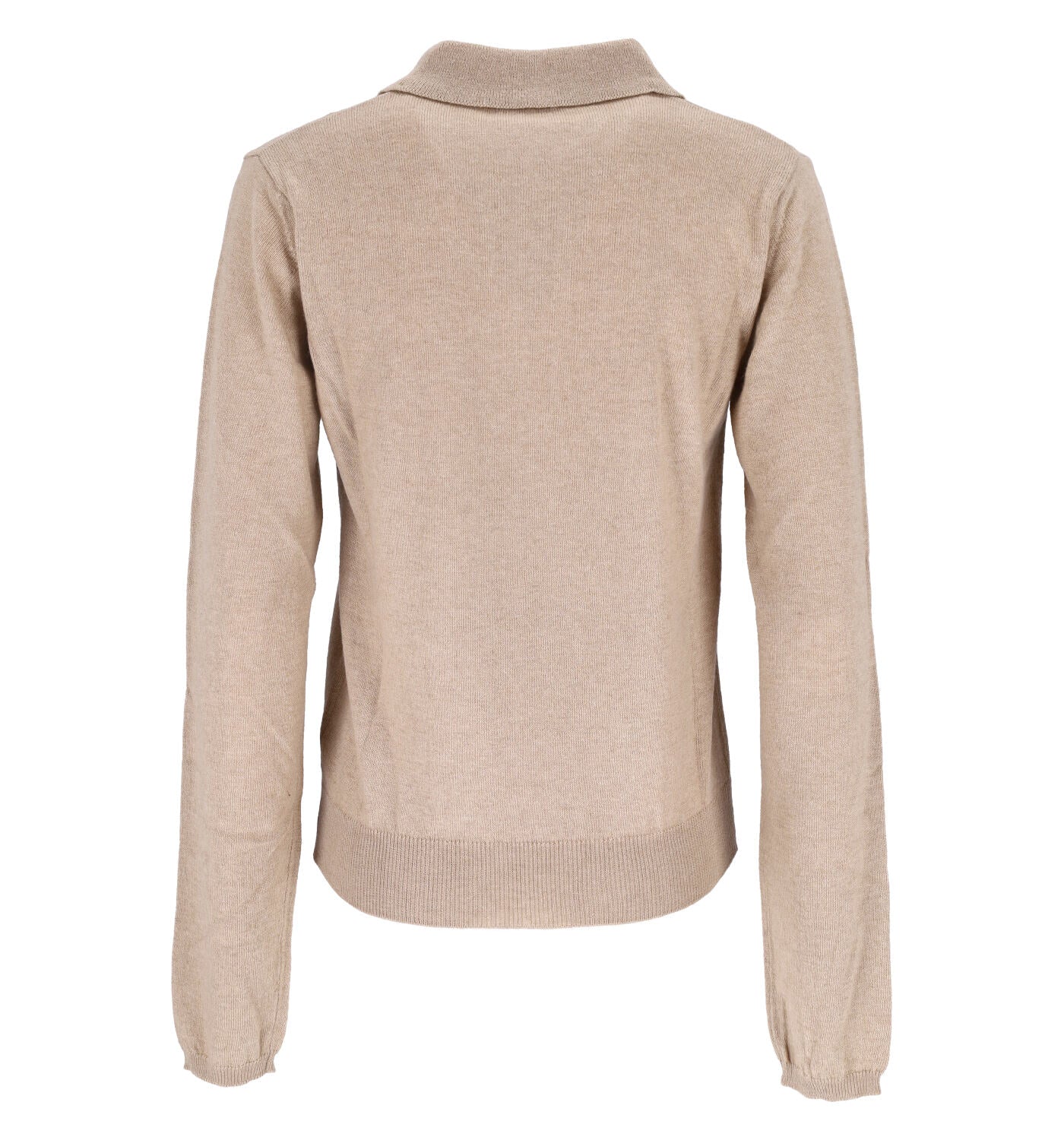 Maglia polo in misto cashmere