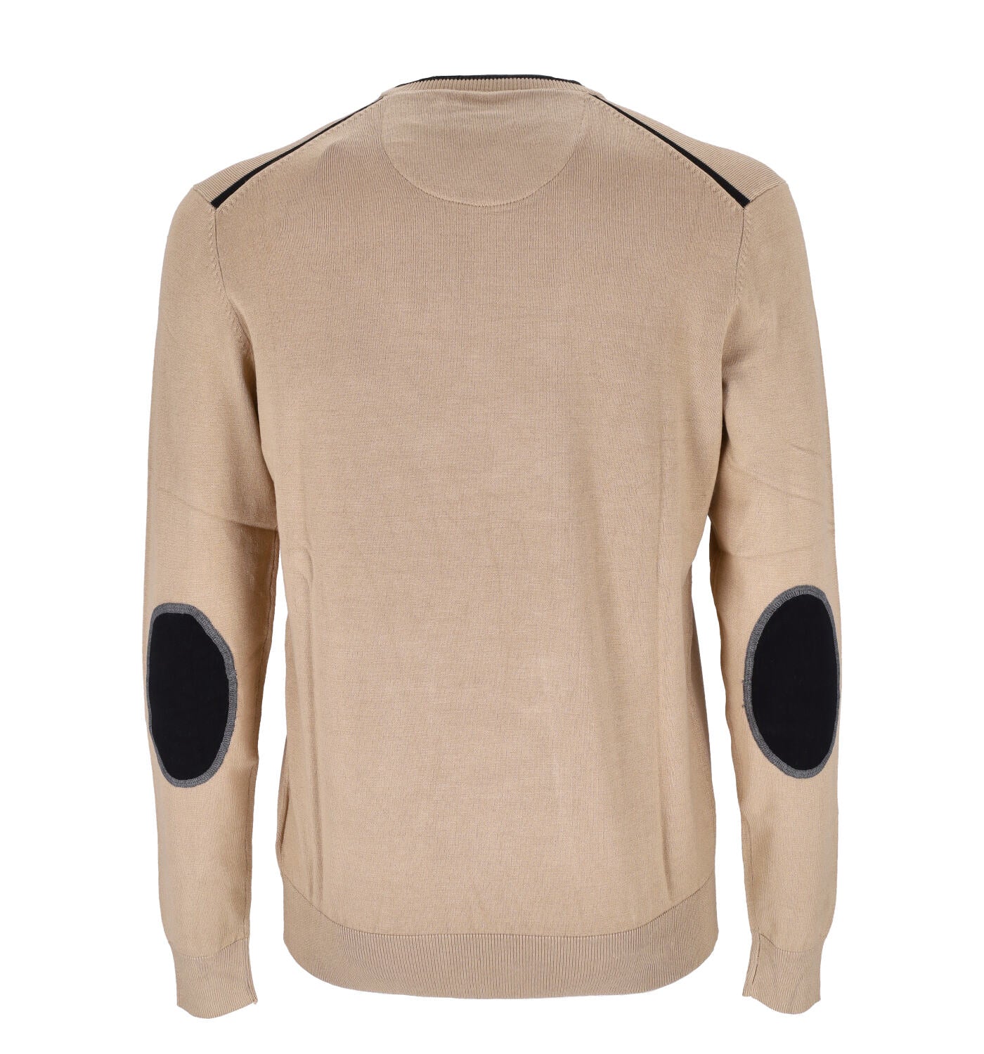 Girocollo con toppe sui gomiti