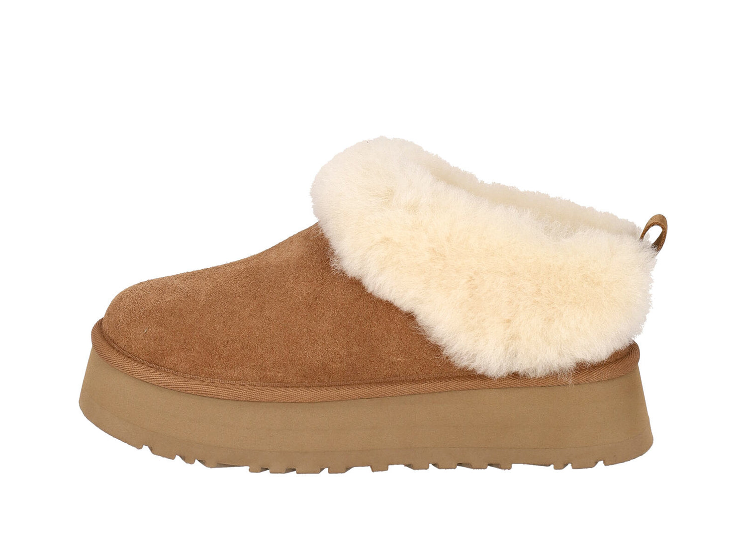Ugg Tazzelle platform con risvolto montone, suola in gomma.