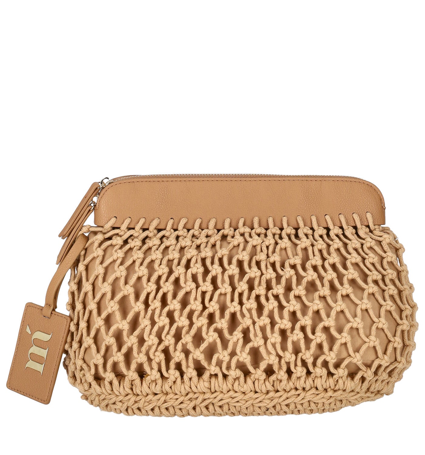 Pochette in rete con zip