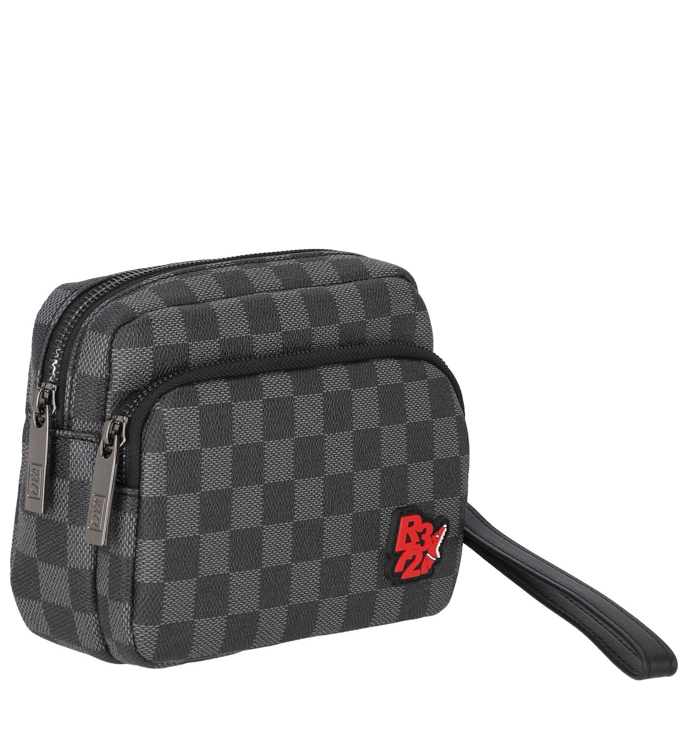 Pochette due zip con polsiera