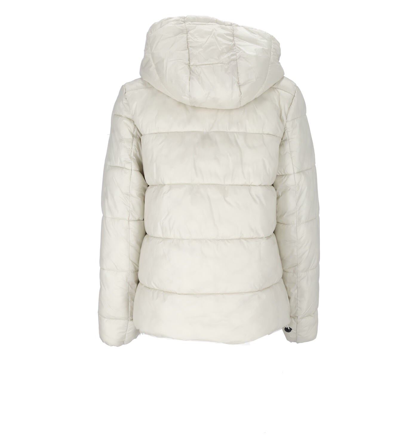 Giubbino corto con cappuccio trapuntato