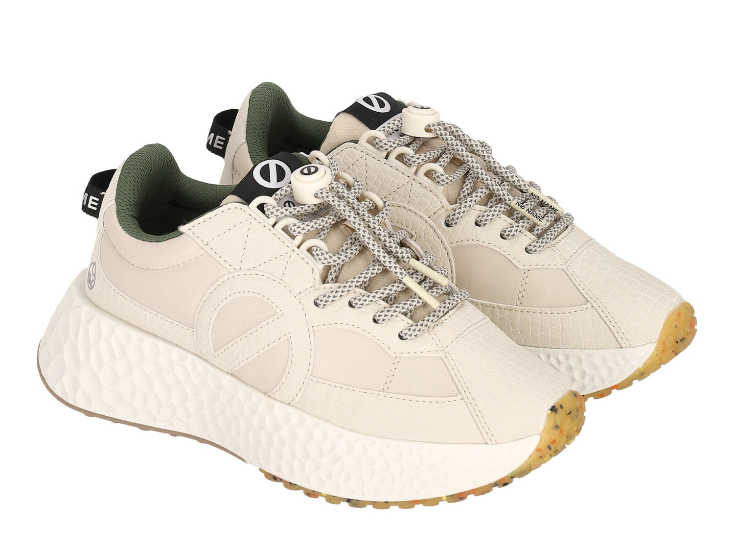 Sneakers in ecopelle , con suola in gomma