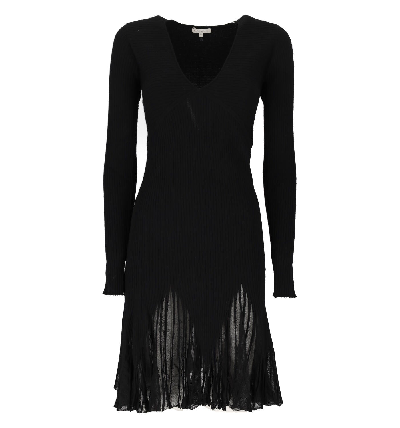 Abito in maglia con balze