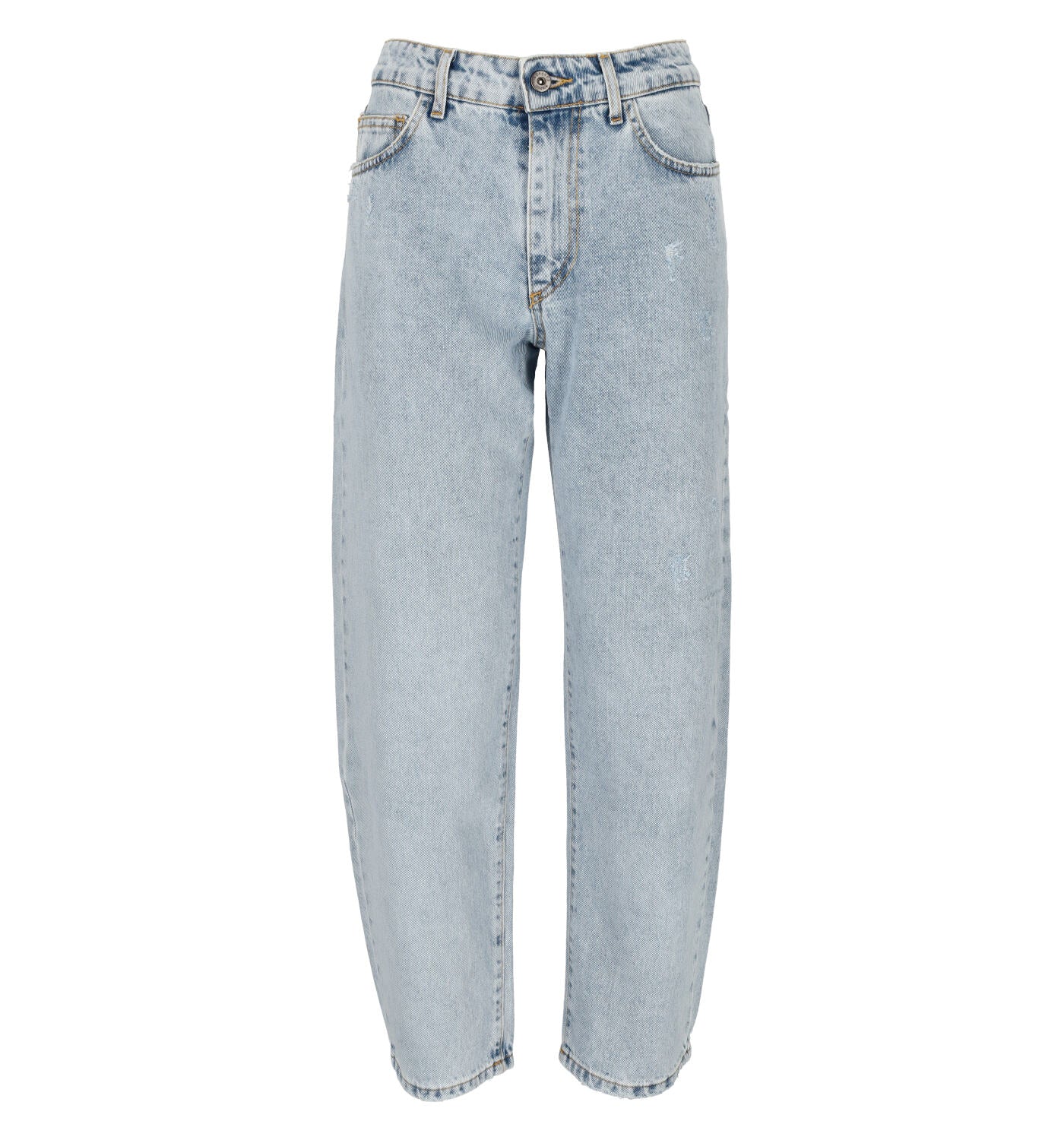Jeans boyfriend cinque tasche lavaggio chiaro