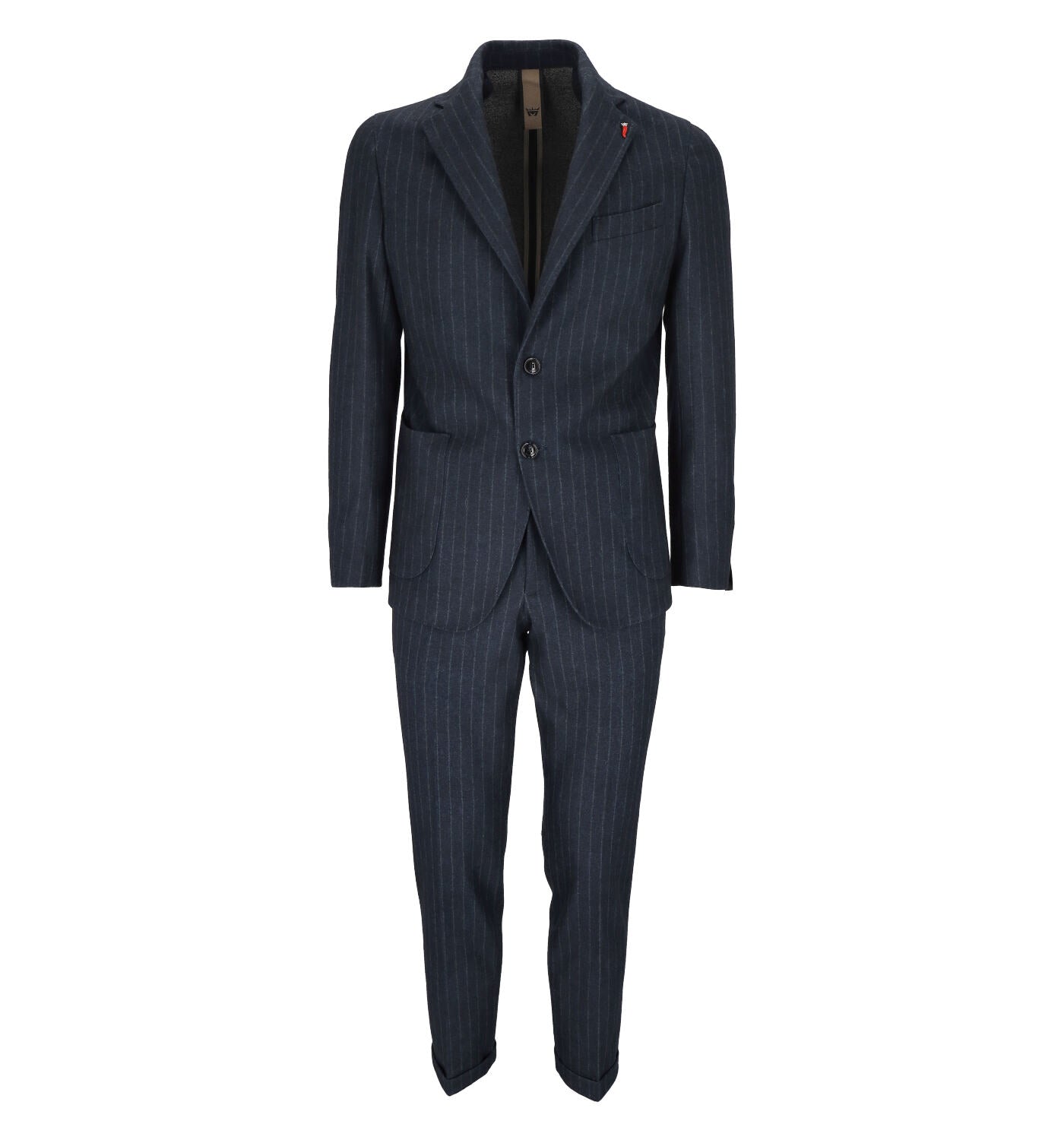 Abito jersey gessato