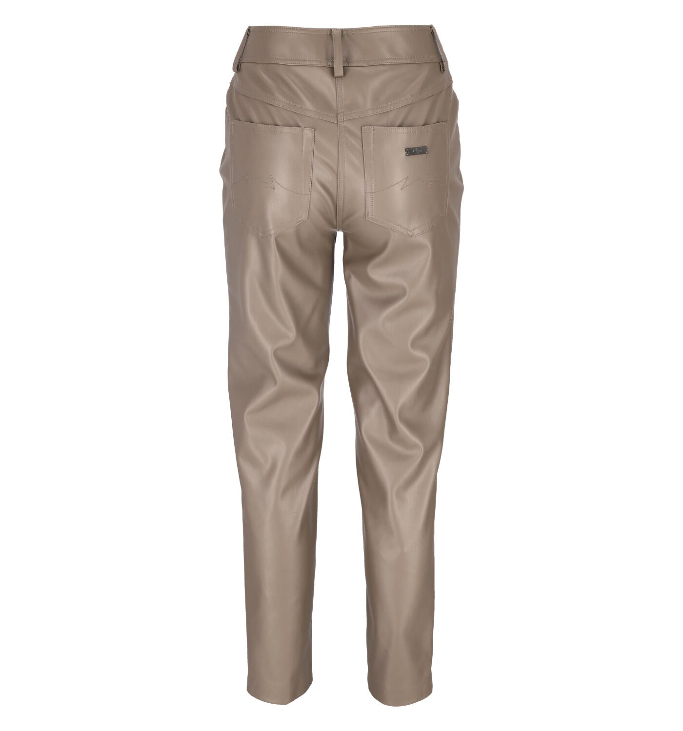 Pantalone in ecopelle cinque tasche