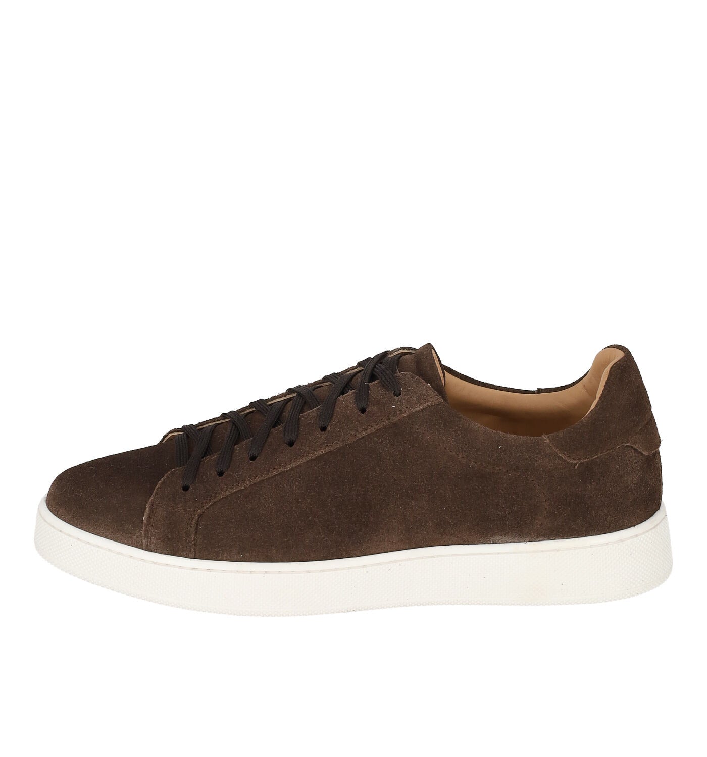 Sneakers in camoscio fondo gomma