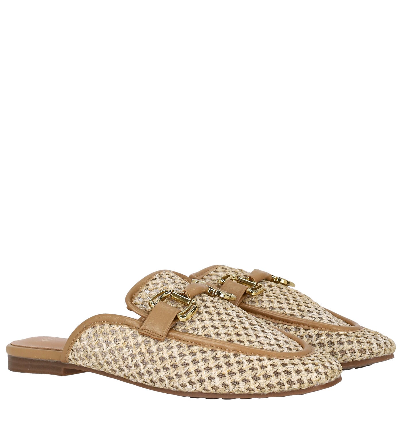 Sabot in rafia con morsetto