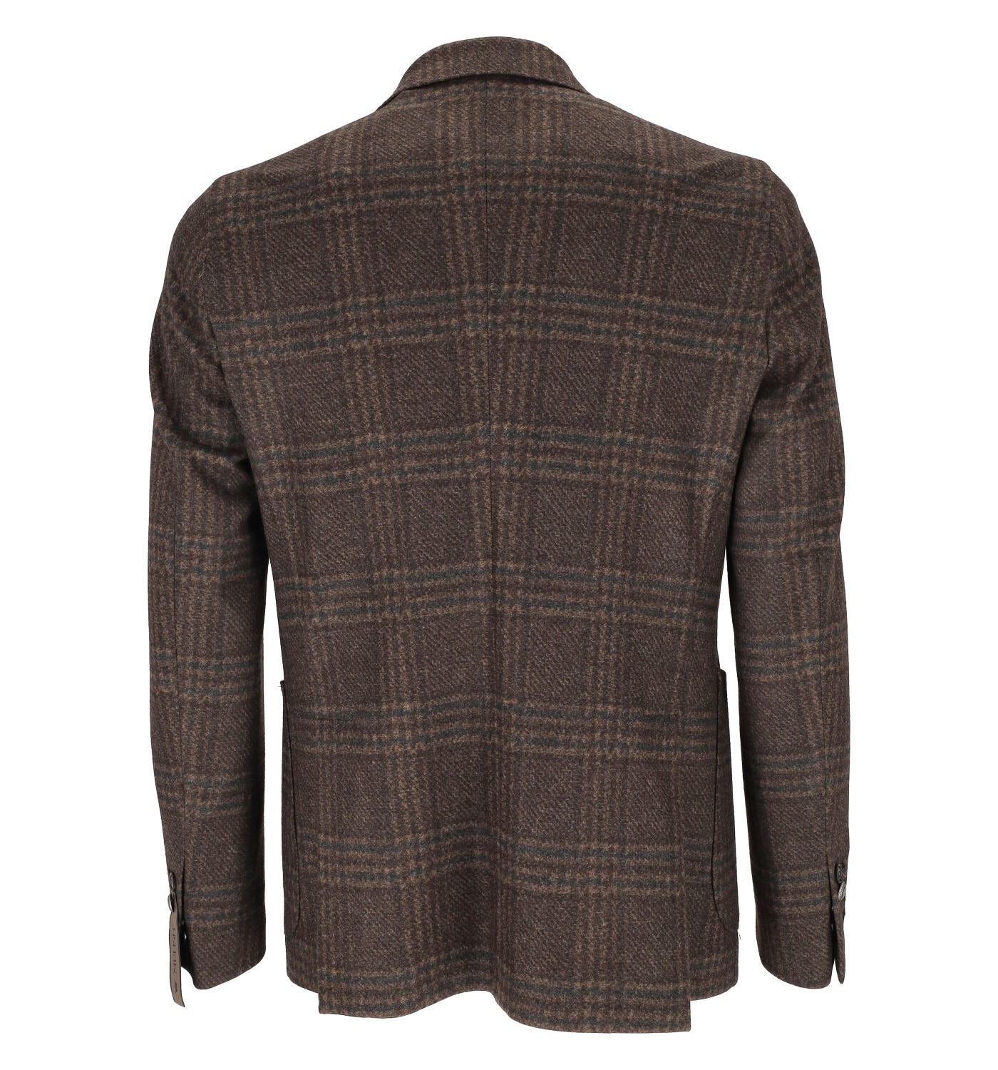 Giacca in jersey con fantasia check , drop 7 .