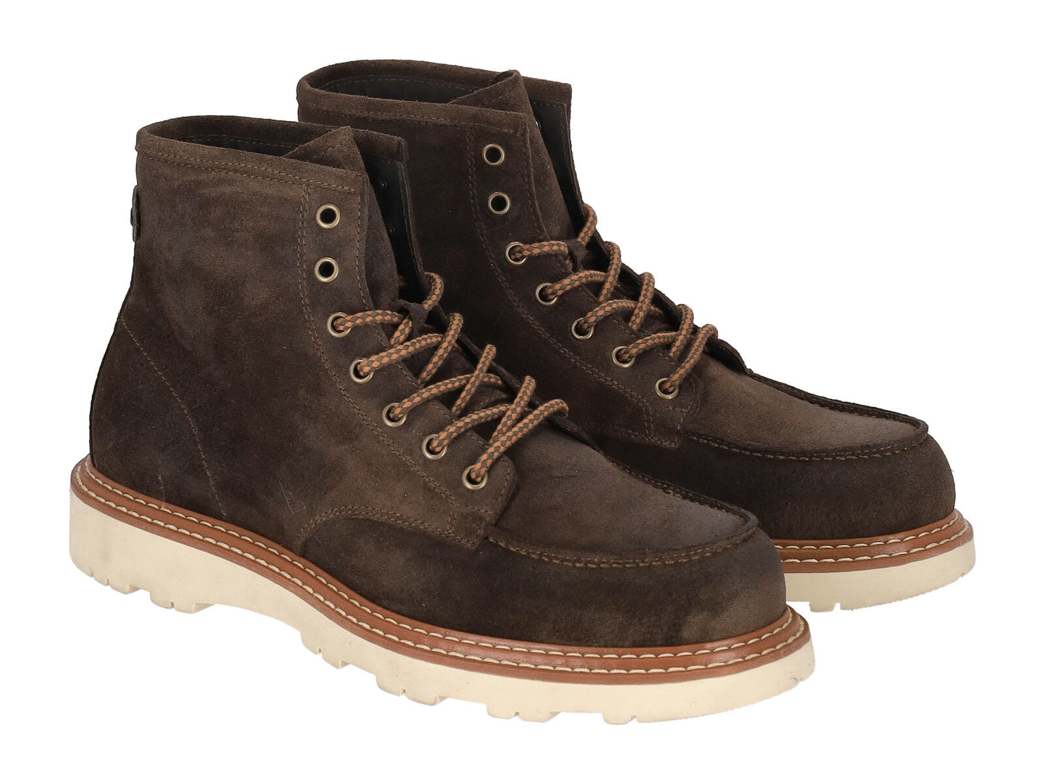 Polacchino in camoscio, suola in gomma