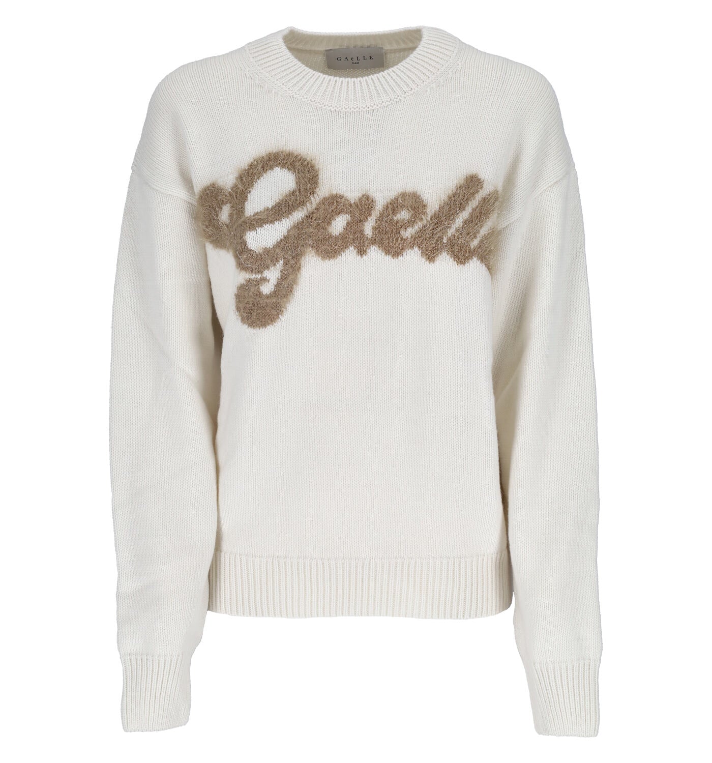 Maglione in lana con logo grande