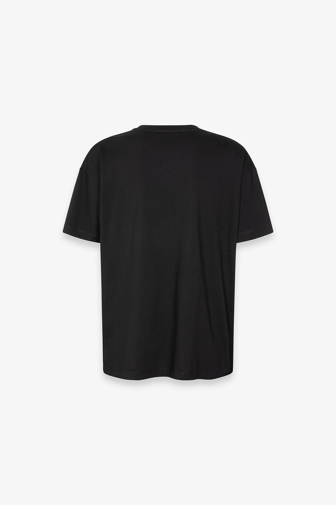 T-shirt mezza manica con logo ricamato in pizzo