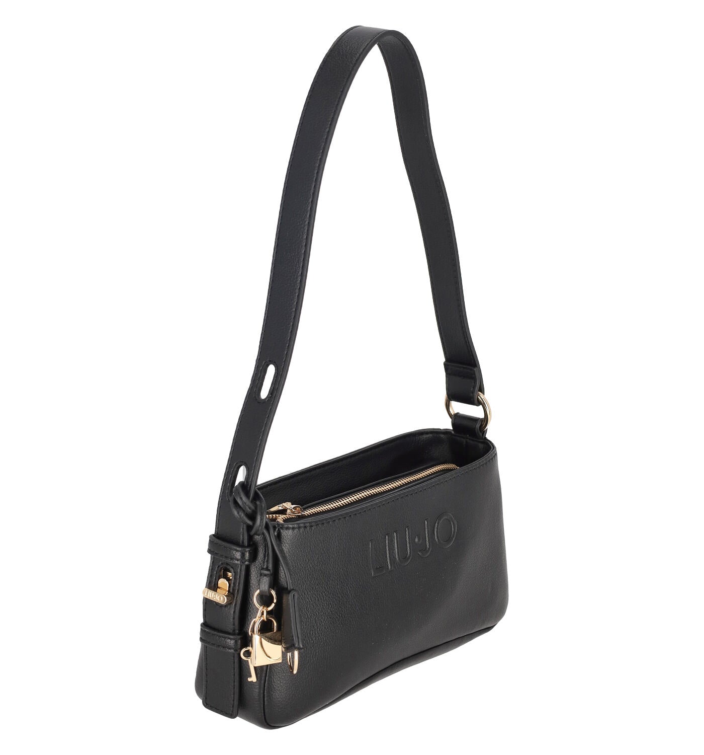 Borsa a tracolla con chiusura zip e tracolla regolabile