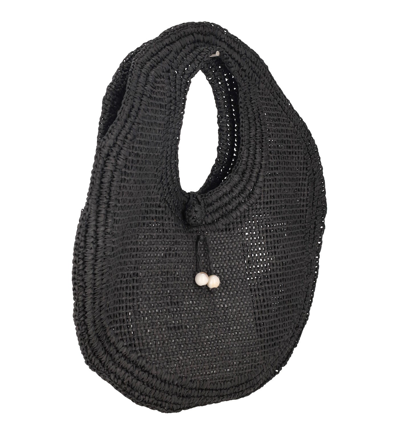 Borsa rotonda in rafia