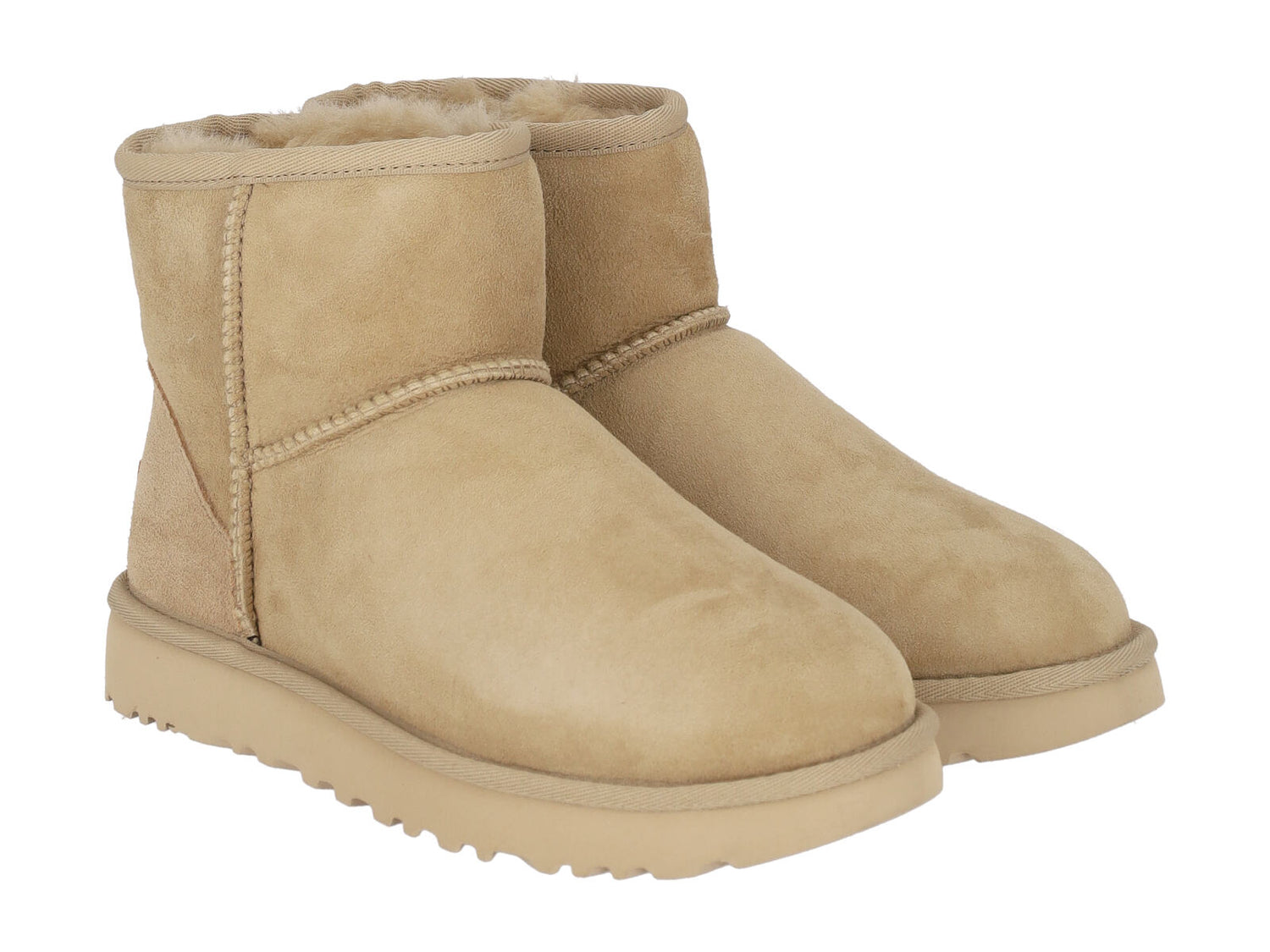 Stivaletto mini classic in camoscio con interno in montone