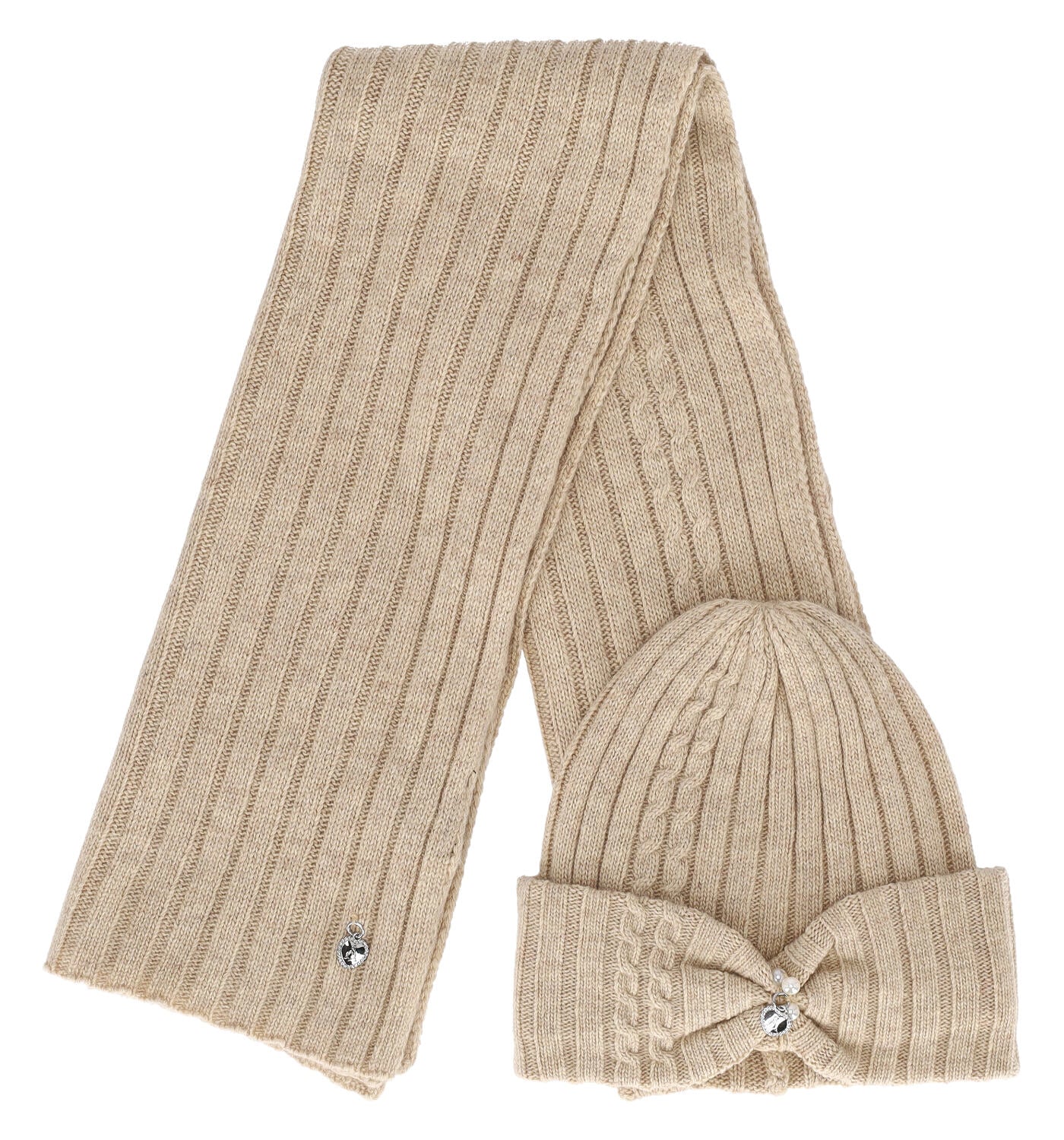 Set sciarpa più cappello in lana