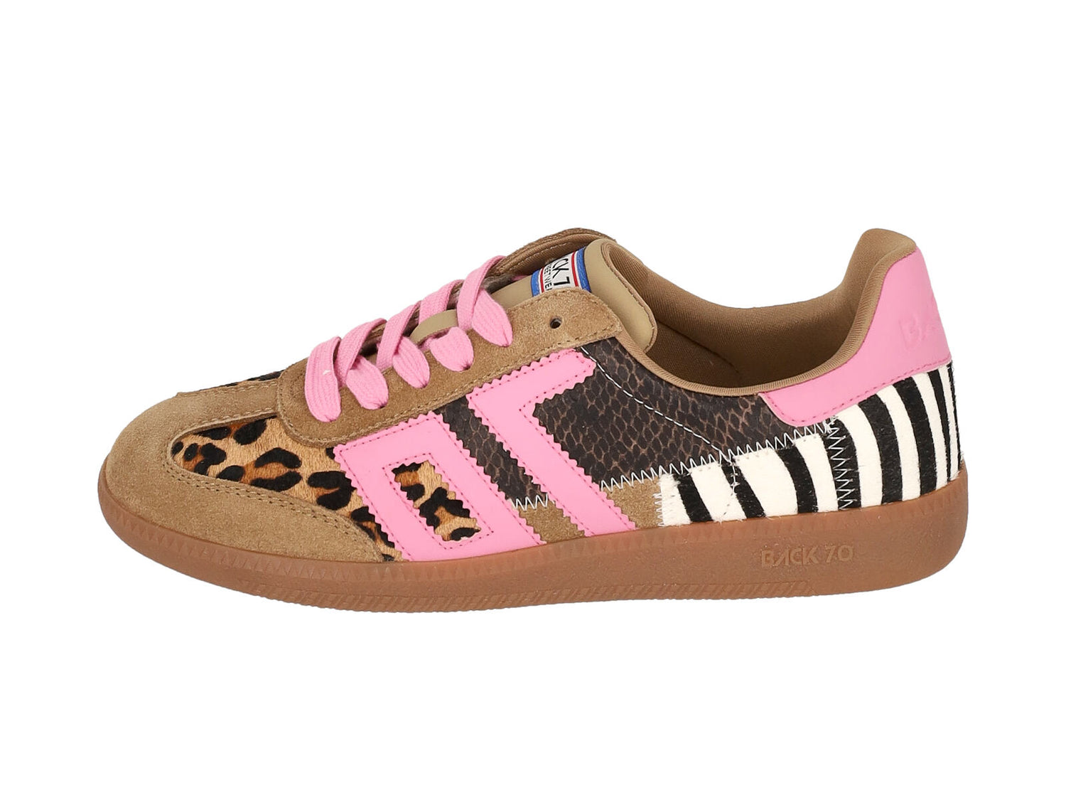 Sneakers multicolor con suola in gomma