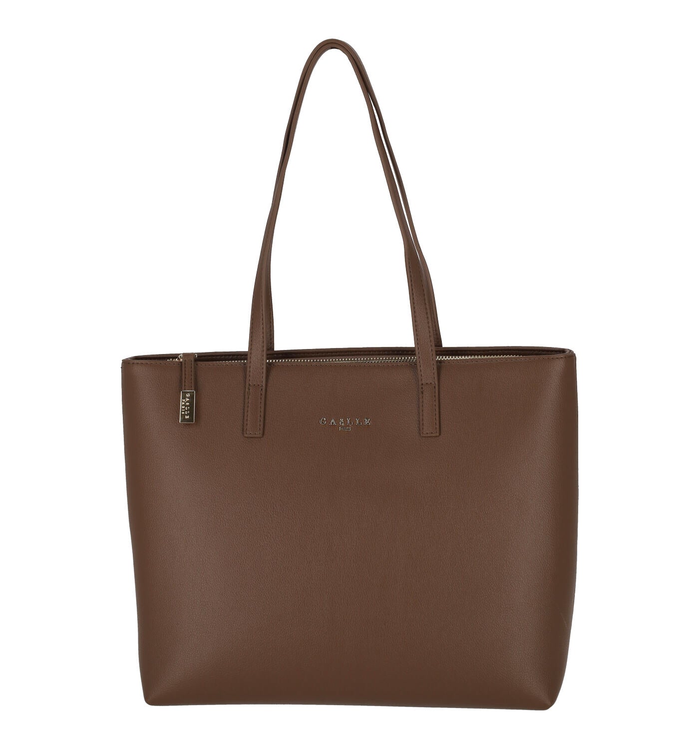 Borsa Shopping media con manici lunghi e chiusura zip