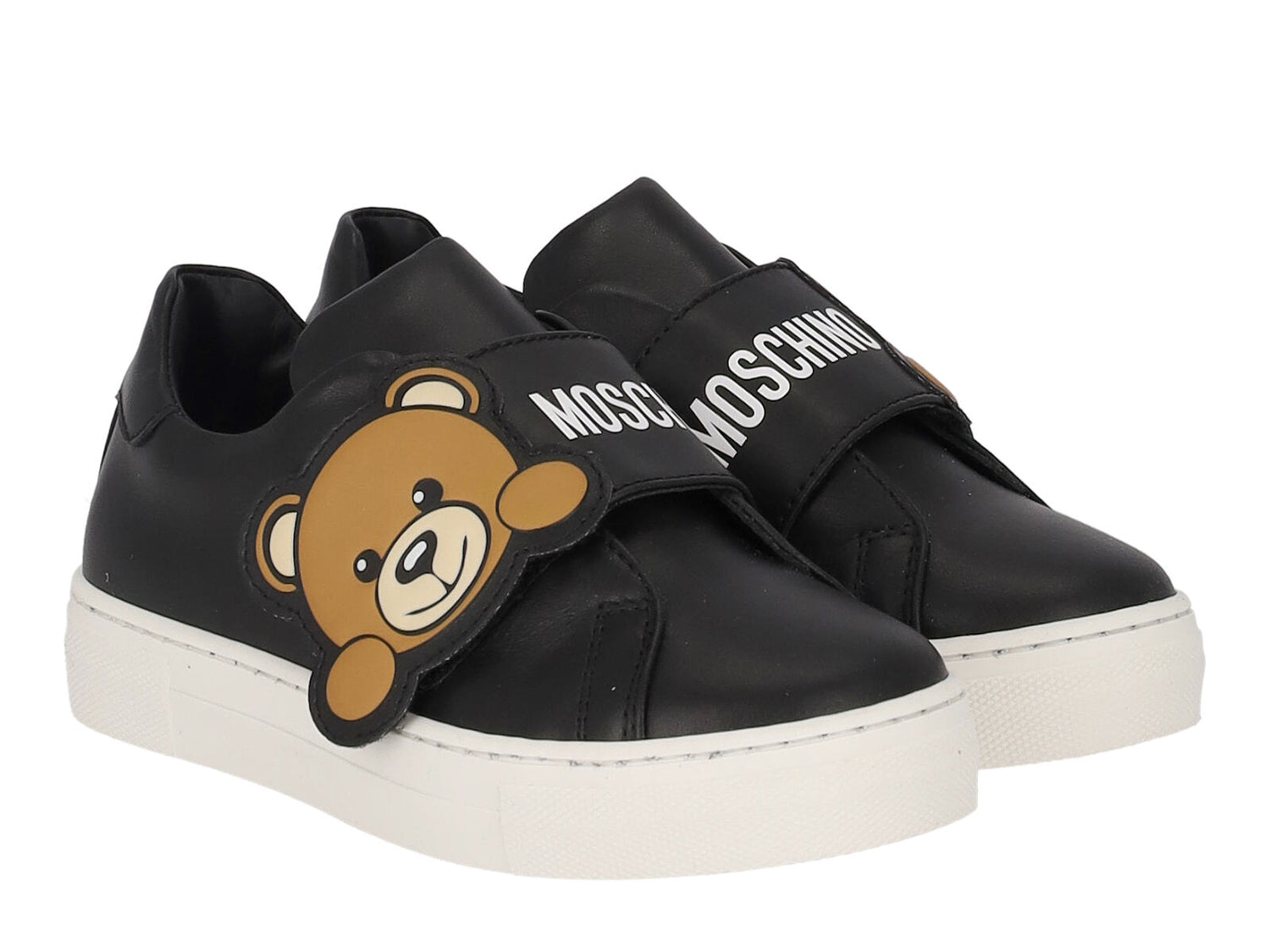 Sneakers in pelle con strppi