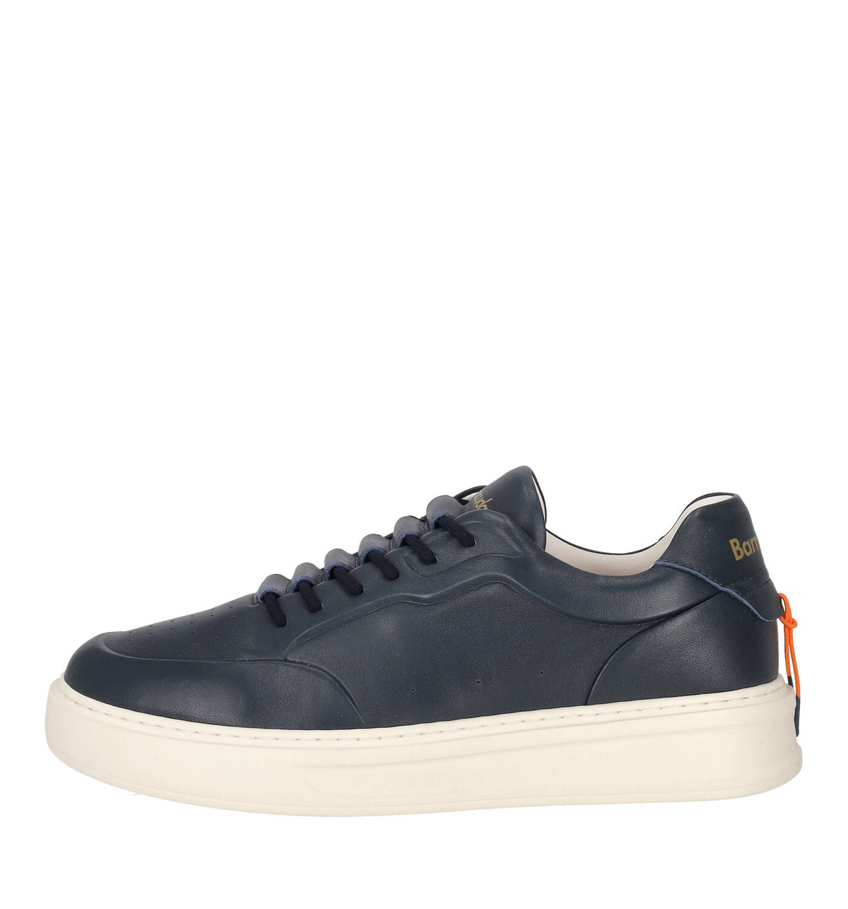 Sneakers in pelle con suola in gomma