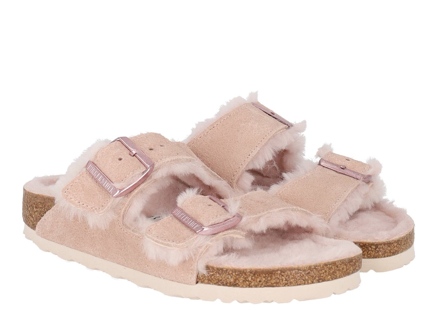Ciabatta Arizona shearling , suola in sughero