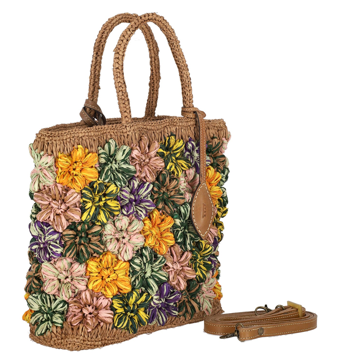 Borsa in rafia Flowers