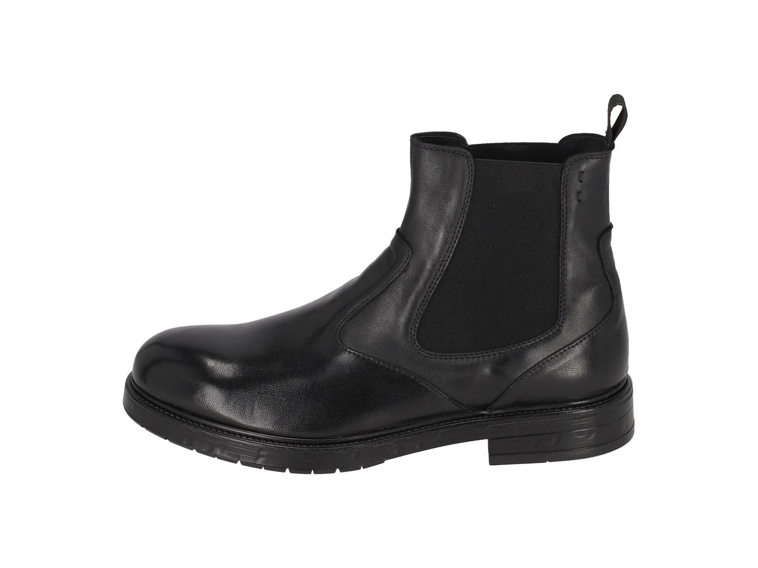 Beatles in pelle con suola in gomma.