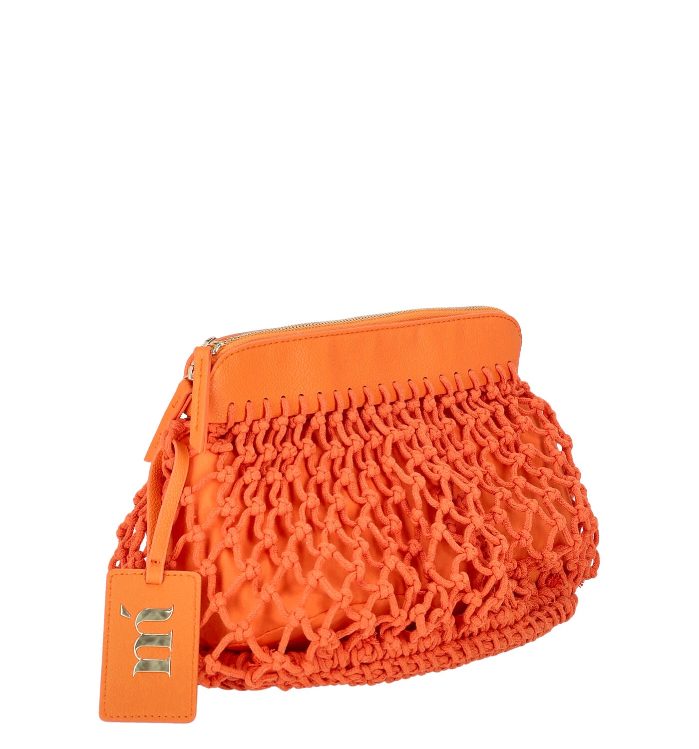 Pochette in rete con zip