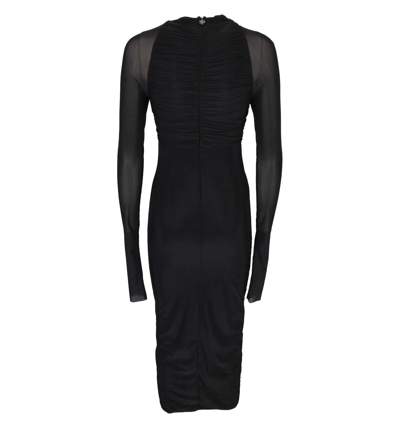 Abito in jersey midi drappeggiato