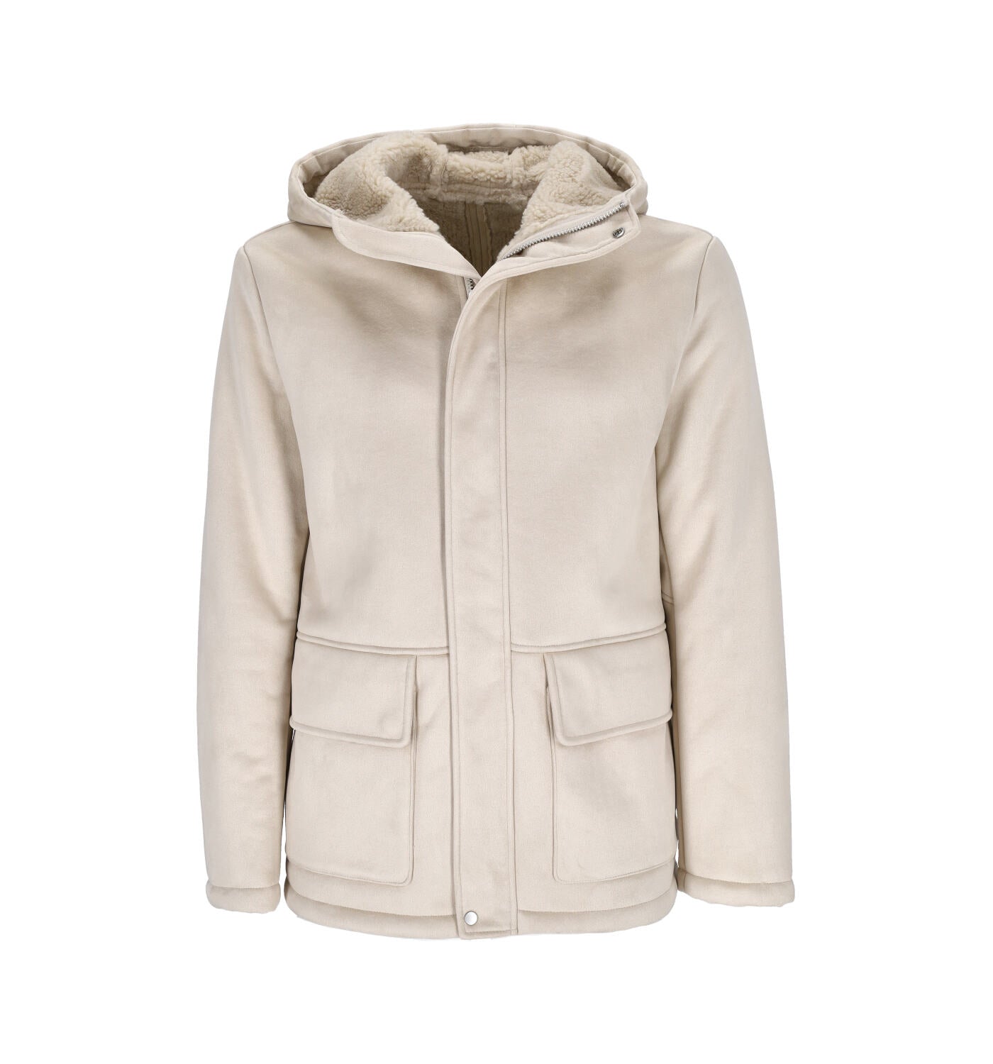 Giacca ecomontone , chiusura con zip e bottoni