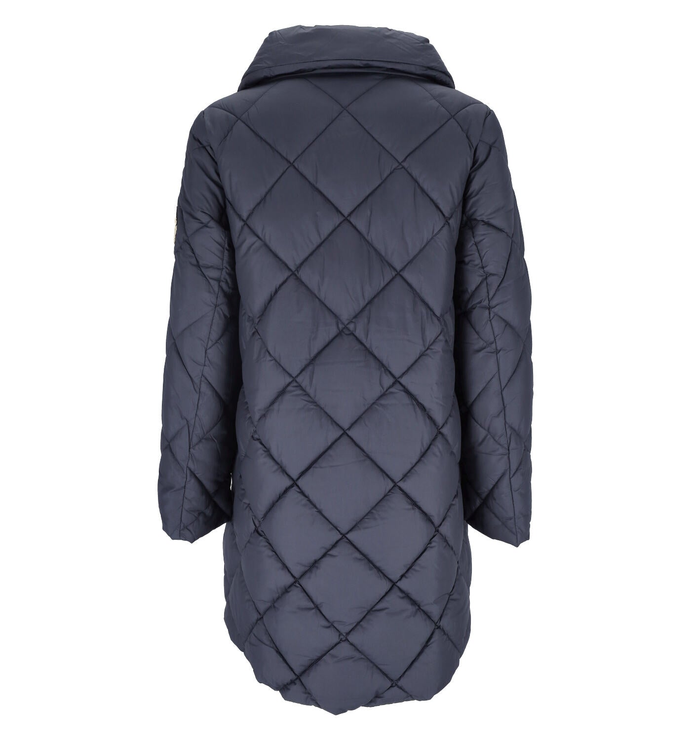 Giubbino trapuntato con patch stemma cucito