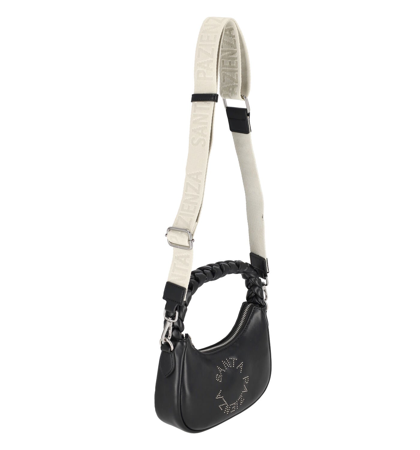 Borsa sottospalla piccola con chiusura a zip e tracolla regolabile