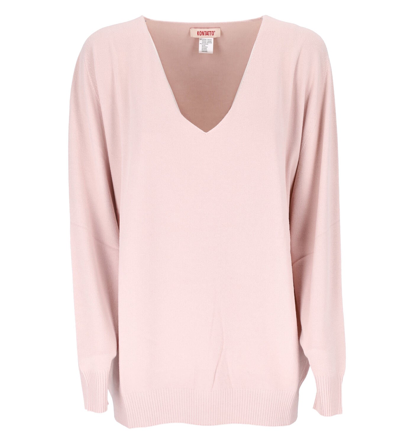 Maglia scollo a punta over