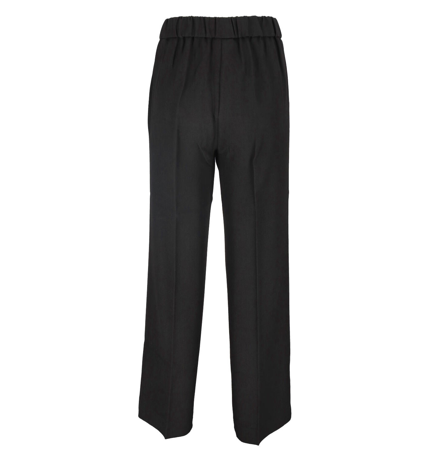 Pantalone dritto con elastico in vita