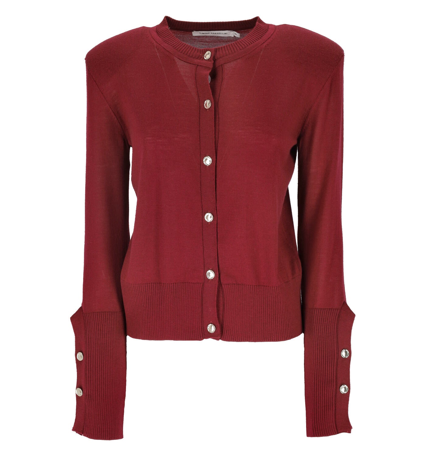 Cardigan modello chanel con bottoni oro