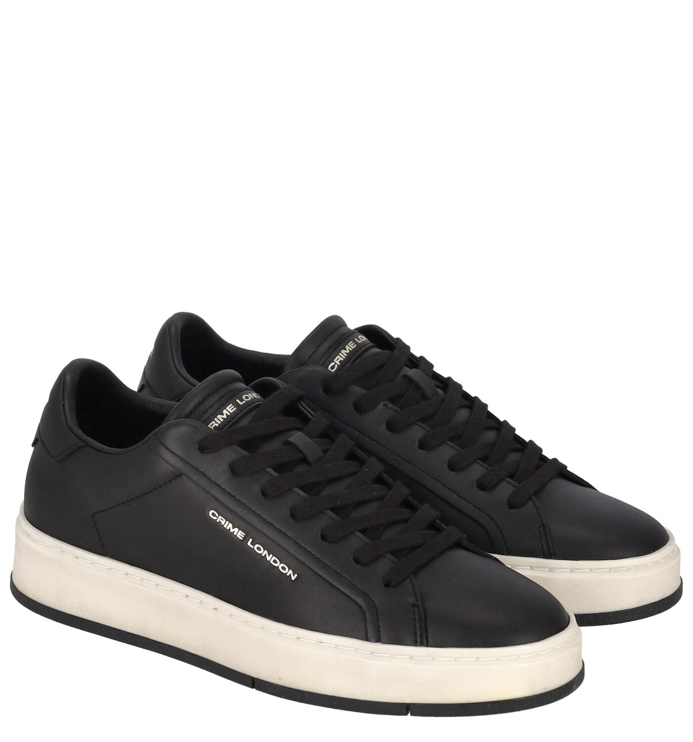 Sneakers con suola in gomma bianca