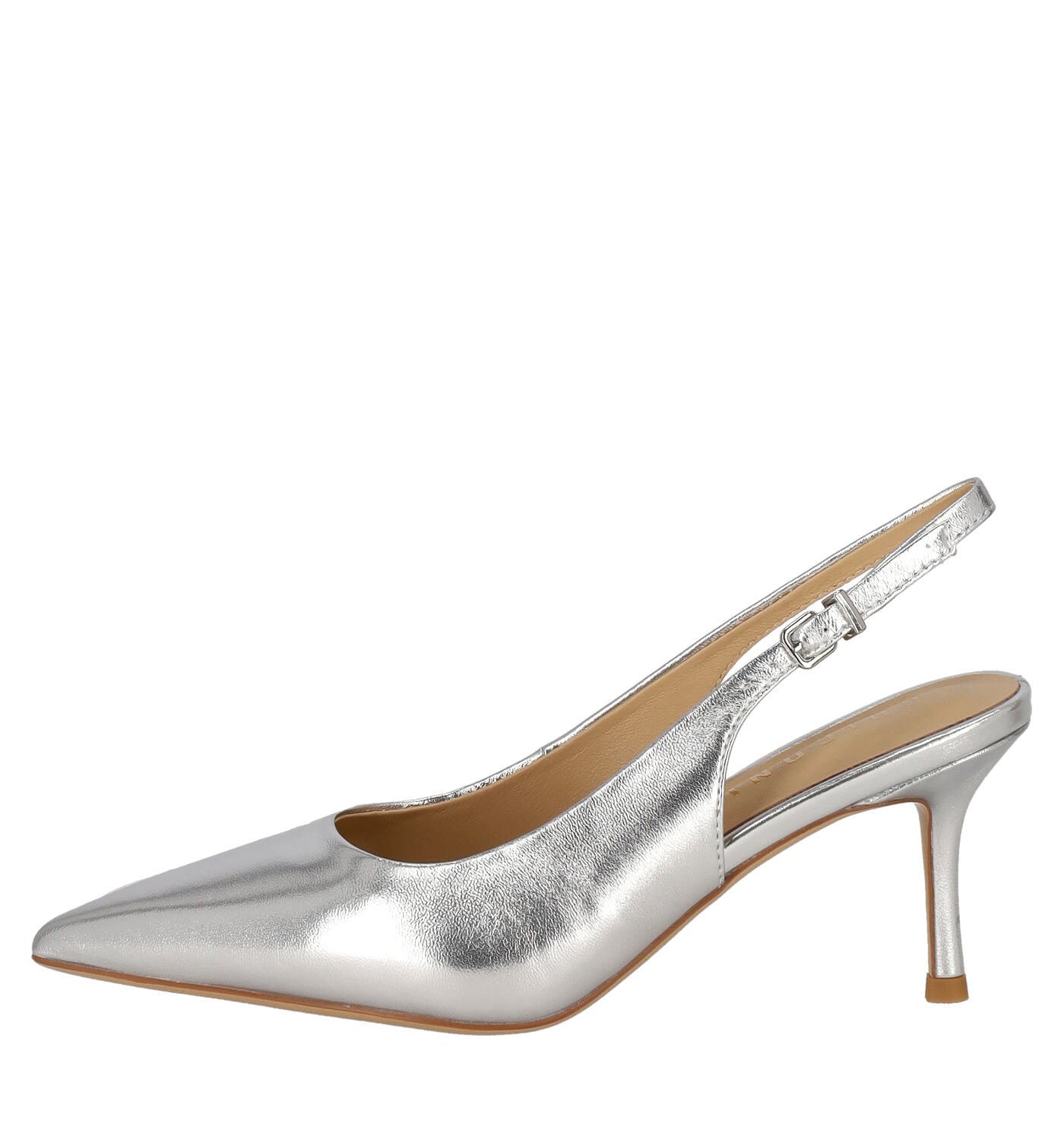 Chanel in pelle laminata, tacco alto 8 cm